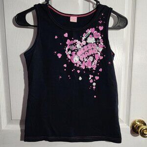 Mezzo Piano Berrie-Chan Heart & Pink Contrast Stitch Tank Top